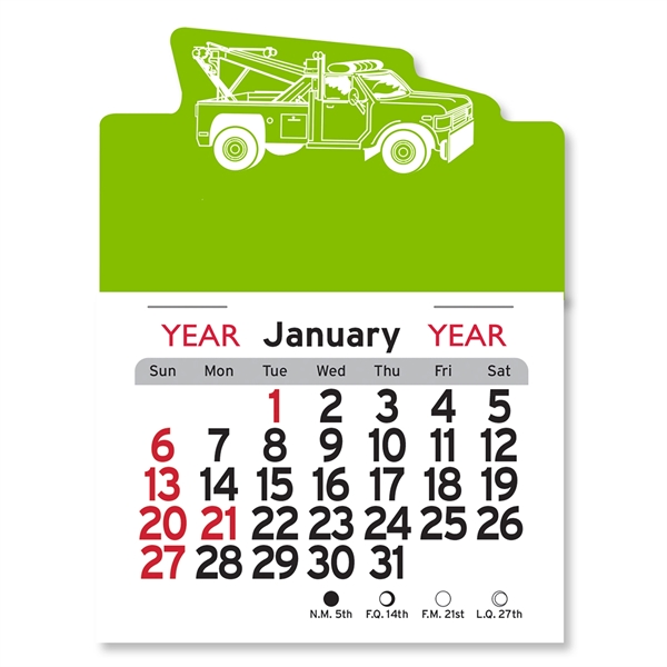 Tow Truck Peel-N-Stick® Calendar - Image 2