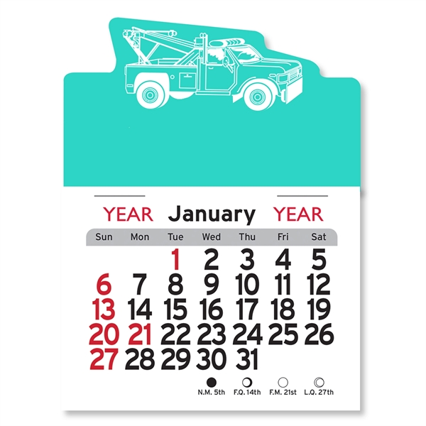 Tow Truck Peel-N-Stick® Calendar - Image 3