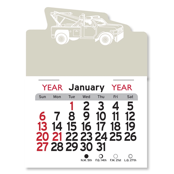 Tow Truck Peel-N-Stick® Calendar - Image 5