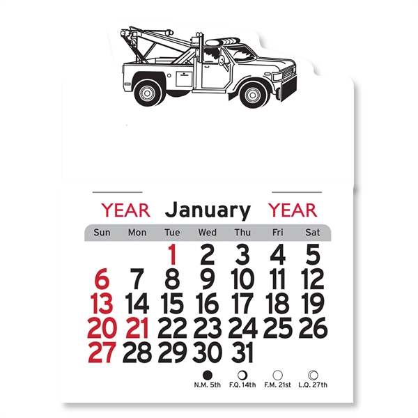 Tow Truck Peel-N-Stick® Calendar - Image 24