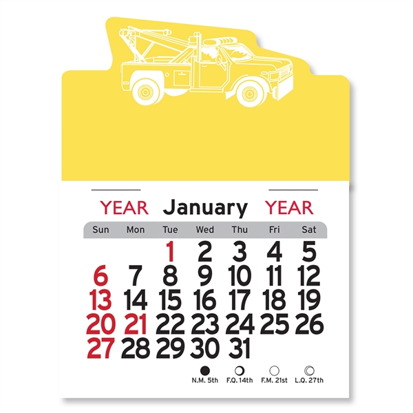 Tow Truck Peel-N-Stick® Calendar - Image 25