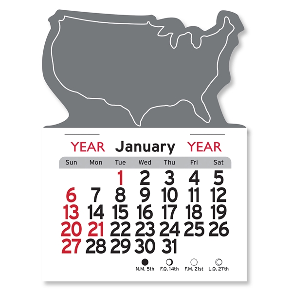 U.S.A. Shaped Peel-N-Stick® Calendar - Image 10