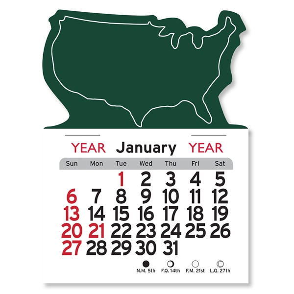 U.S.A. Shaped Peel-N-Stick® Calendar - Image 11