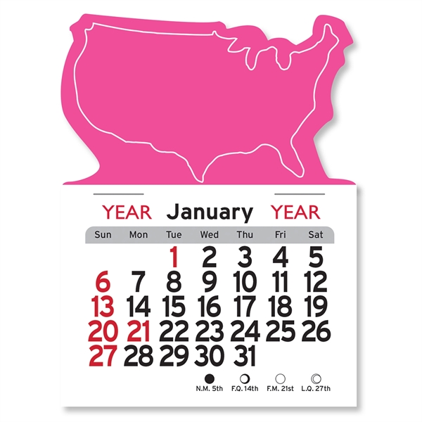 U.S.A. Shaped Peel-N-Stick® Calendar - Image 12