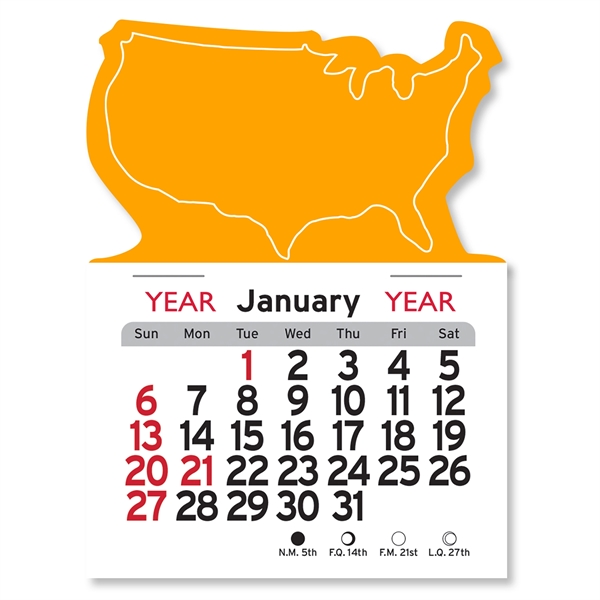 U.S.A. Shaped Peel-N-Stick® Calendar - Image 14