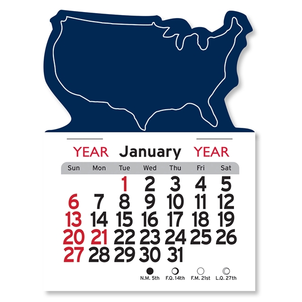 U.S.A. Shaped Peel-N-Stick® Calendar - Image 15