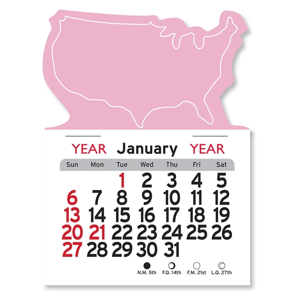 U.S.A. Shaped Peel-N-Stick® Calendar - Image 17