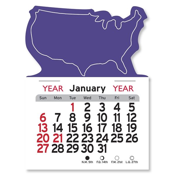 U.S.A. Shaped Peel-N-Stick® Calendar - Image 18