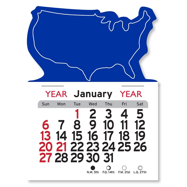 U.S.A. Shaped Peel-N-Stick® Calendar - Image 20