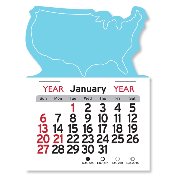 U.S.A. Shaped Peel-N-Stick® Calendar - Image 21