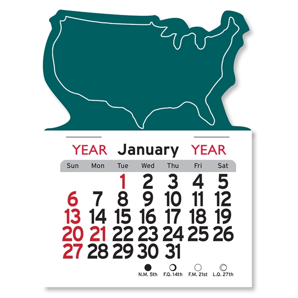 U.S.A. Shaped Peel-N-Stick® Calendar - Image 22