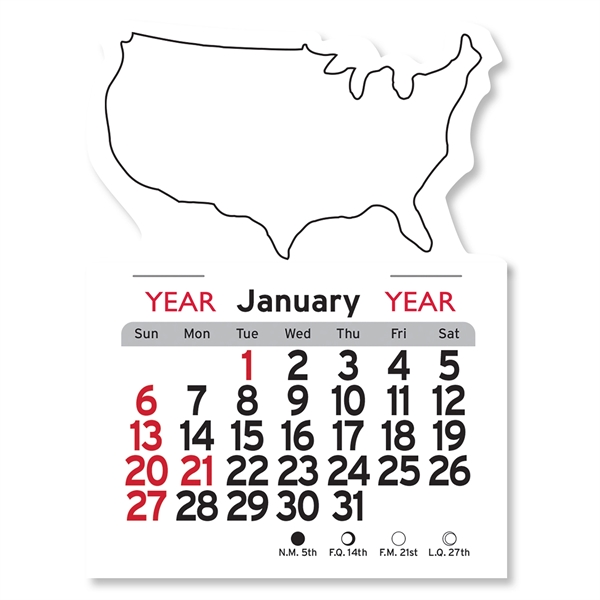 U.S.A. Shaped Peel-N-Stick® Calendar - Image 23