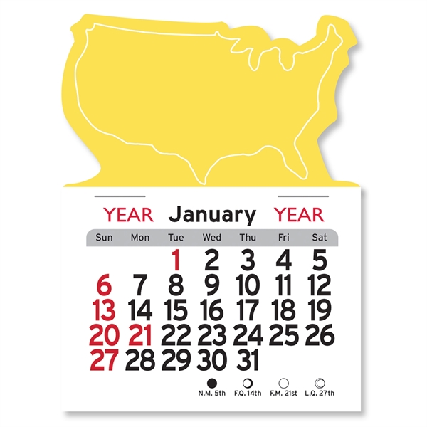 U.S.A. Shaped Peel-N-Stick® Calendar - Image 24