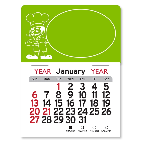Pizza Man Peel-N-Stick® Calendar - Image 2