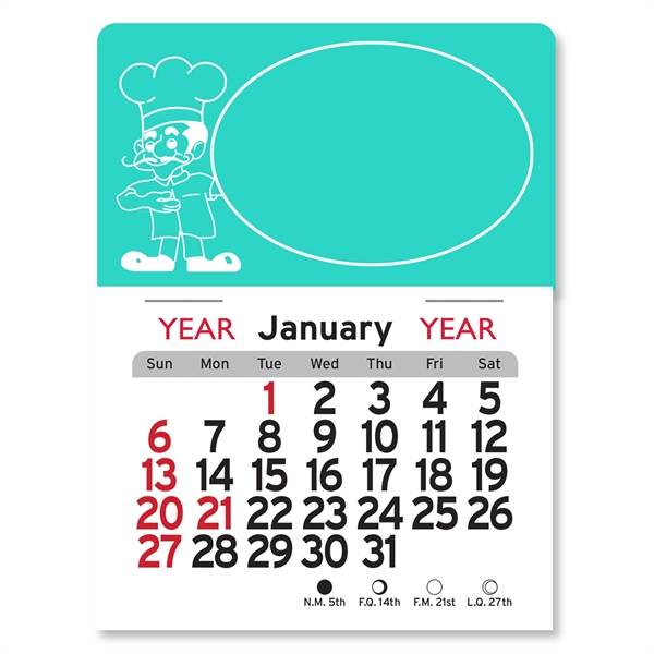 Pizza Man Peel-N-Stick® Calendar - Image 3