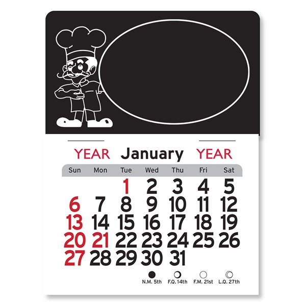 Pizza Man Peel-N-Stick® Calendar - Image 4