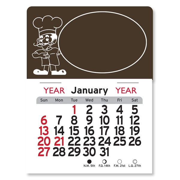 Pizza Man Peel-N-Stick® Calendar - Image 6