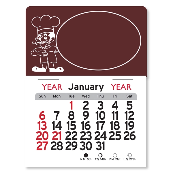 Pizza Man Peel-N-Stick® Calendar - Image 7