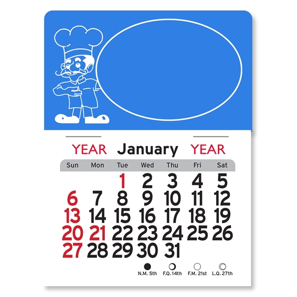 Pizza Man Peel-N-Stick® Calendar - Image 8