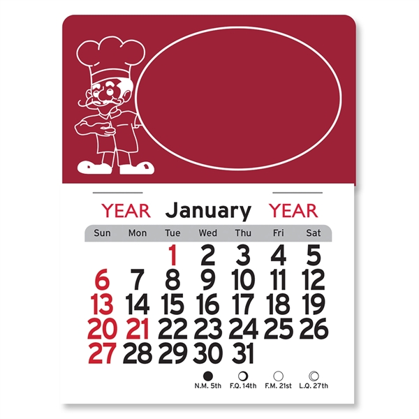 Pizza Man Peel-N-Stick® Calendar - Image 9