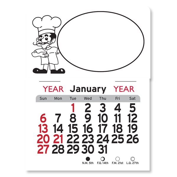 Pizza Man Peel-N-Stick® Calendar - Image 23