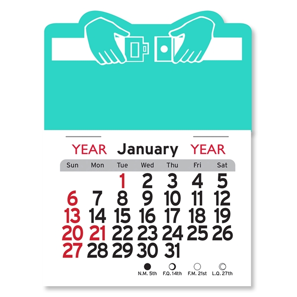 Buckle Up Shaped Peel-N-Stick® Calendar - Image 3