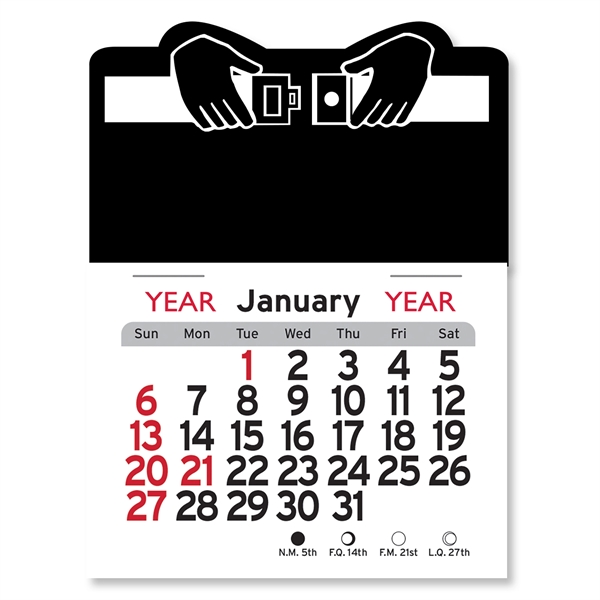 Buckle Up Shaped Peel-N-Stick® Calendar - Image 4