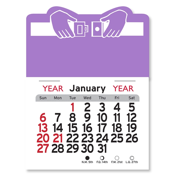 Buckle Up Shaped Peel-N-Stick® Calendar - Image 13