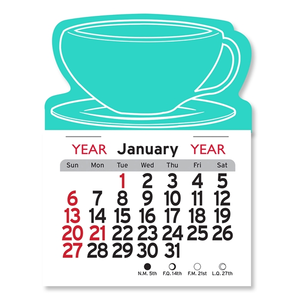 Coffee Cup Shaped Peel-N-Stick® Calendar - Image 3
