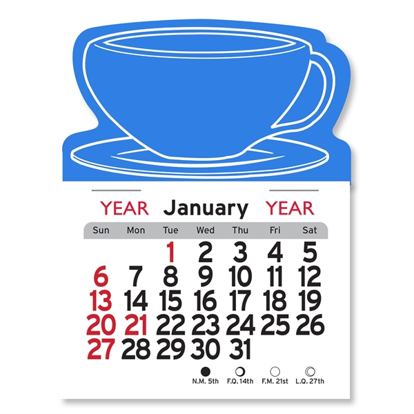 Coffee Cup Shaped Peel-N-Stick® Calendar - Image 8