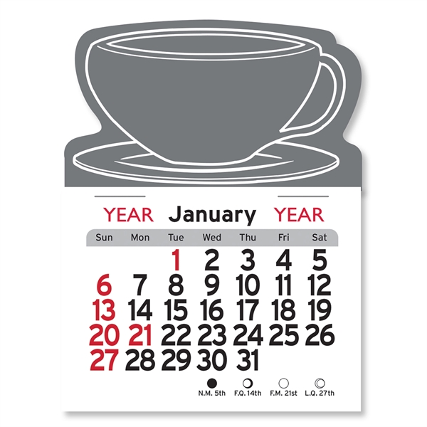 Coffee Cup Shaped Peel-N-Stick® Calendar - Image 11