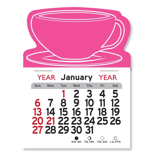 Coffee Cup Shaped Peel-N-Stick® Calendar - Image 13