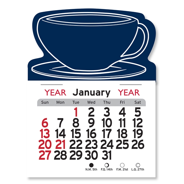 Coffee Cup Shaped Peel-N-Stick® Calendar - Image 16
