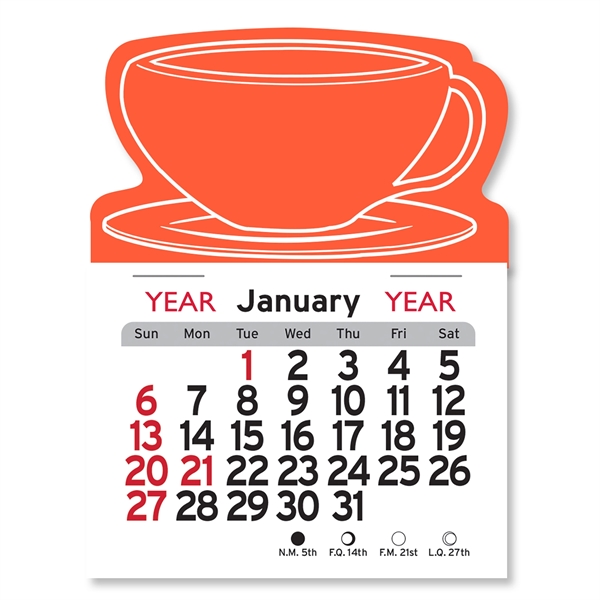 Coffee Cup Shaped Peel-N-Stick® Calendar - Image 17