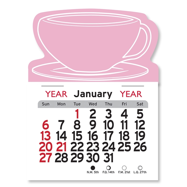 Coffee Cup Shaped Peel-N-Stick® Calendar - Image 18