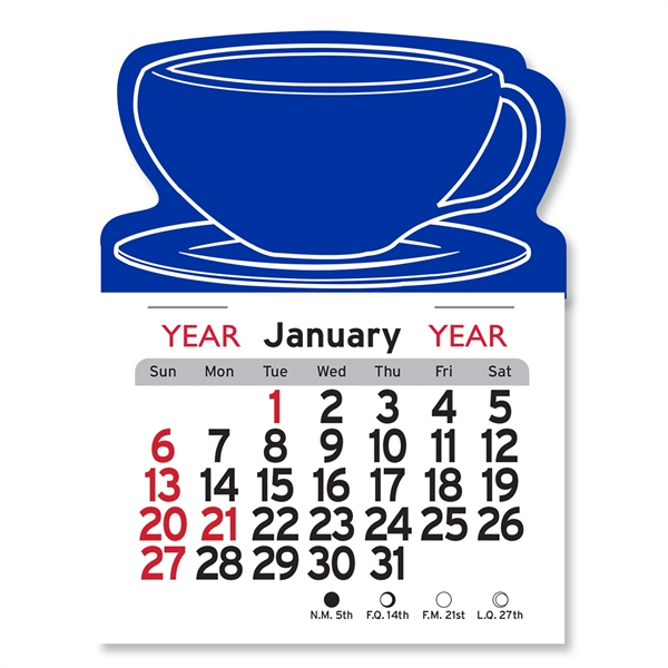 Coffee Cup Shaped Peel-N-Stick® Calendar - Image 21