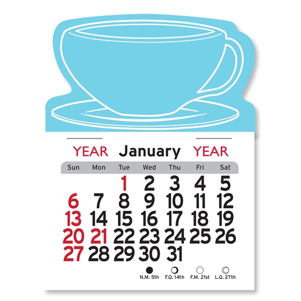Coffee Cup Shaped Peel-N-Stick® Calendar - Image 22