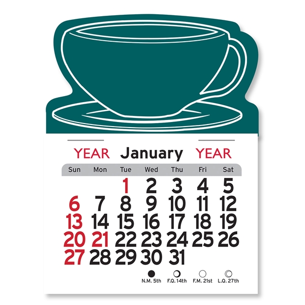 Coffee Cup Shaped Peel-N-Stick® Calendar - Image 23