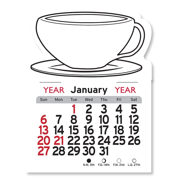 Coffee Cup Shaped Peel-N-Stick® Calendar - Image 24