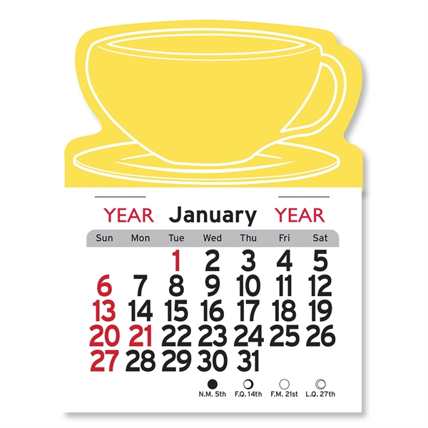 Coffee Cup Shaped Peel-N-Stick® Calendar - Image 25