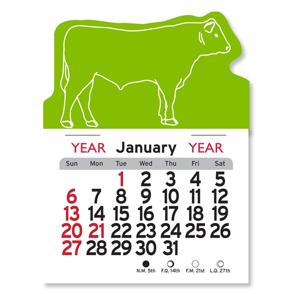 Steer Shaped Peel-N-Stick® Calendar - Image 2
