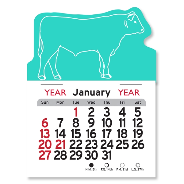Steer Shaped Peel-N-Stick® Calendar - Image 3
