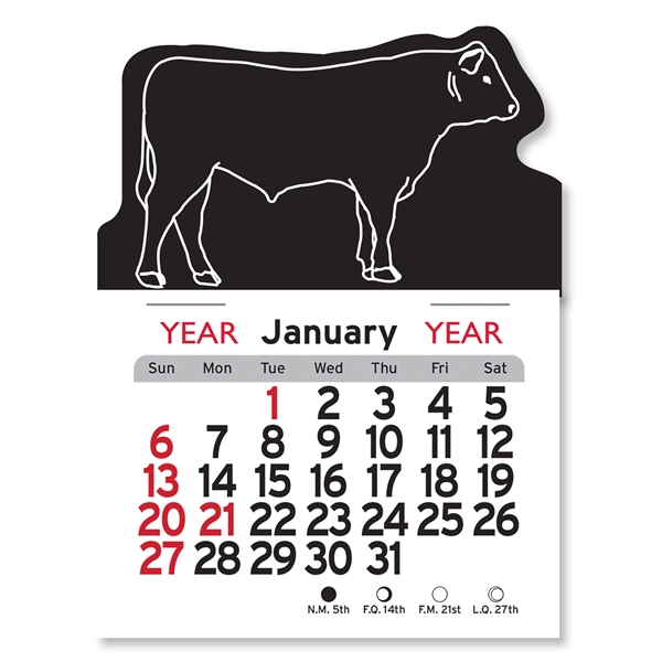 Steer Shaped Peel-N-Stick® Calendar - Image 4