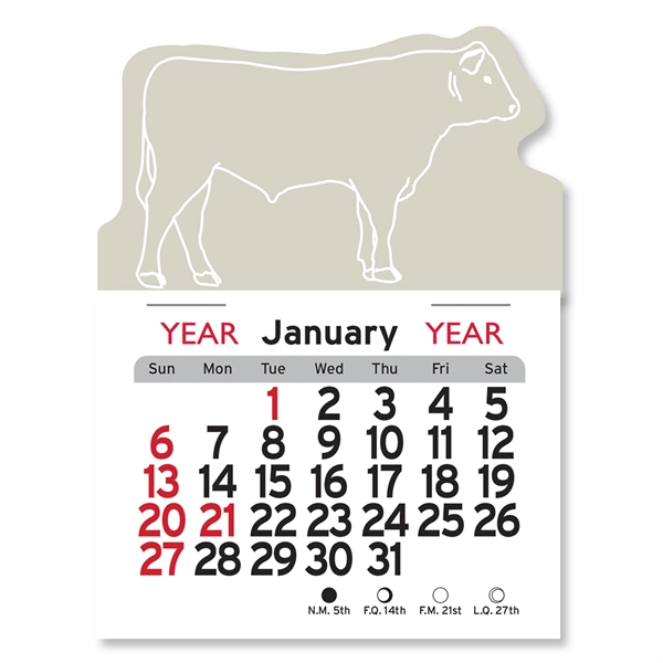 Steer Shaped Peel-N-Stick® Calendar - Image 5