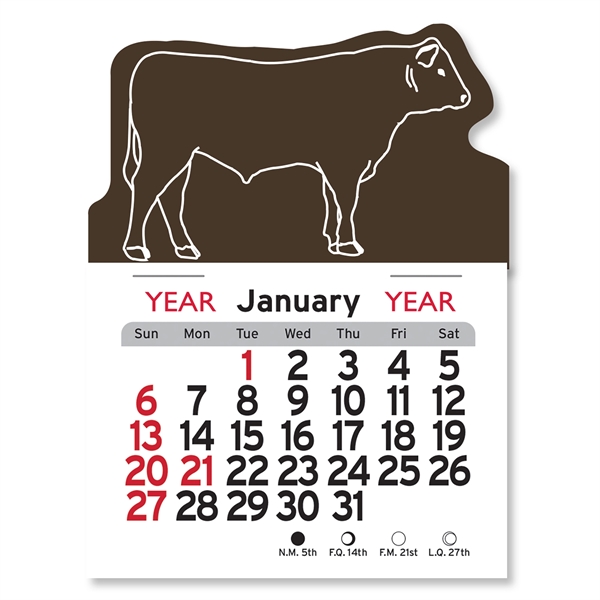 Steer Shaped Peel-N-Stick® Calendar - Image 6