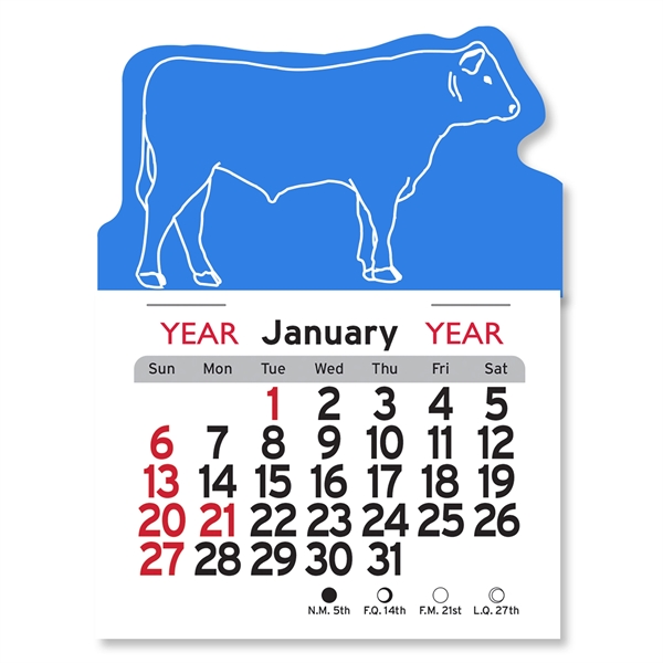 Steer Shaped Peel-N-Stick® Calendar - Image 8