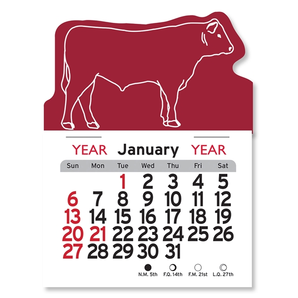 Steer Shaped Peel-N-Stick® Calendar - Image 9
