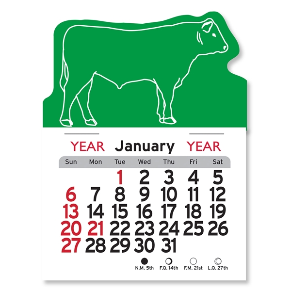 Steer Shaped Peel-N-Stick® Calendar - Image 10