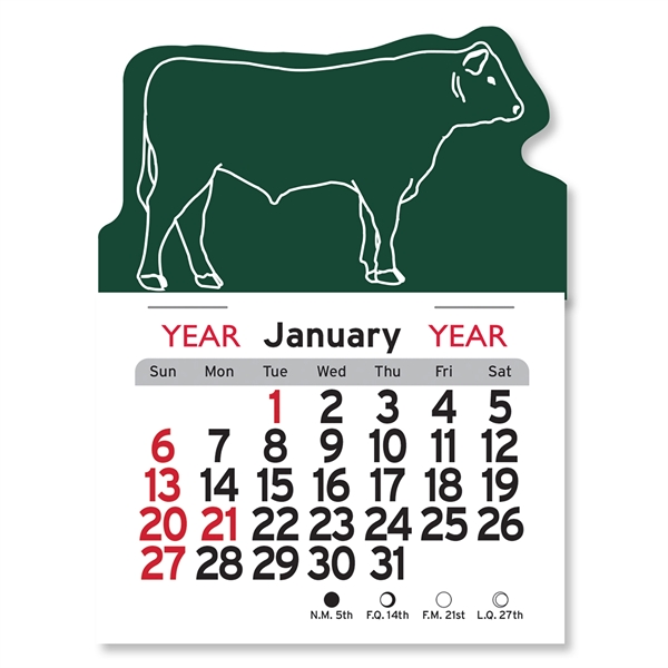Steer Shaped Peel-N-Stick® Calendar - Image 12