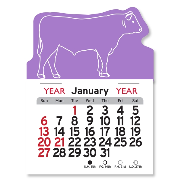 Steer Shaped Peel-N-Stick® Calendar - Image 14